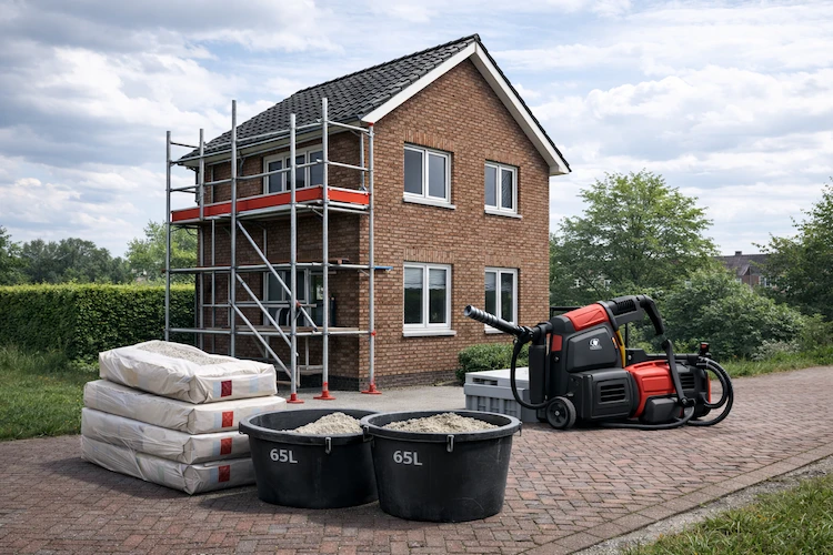 Professioneel gereedschap voor gevelrenovatie